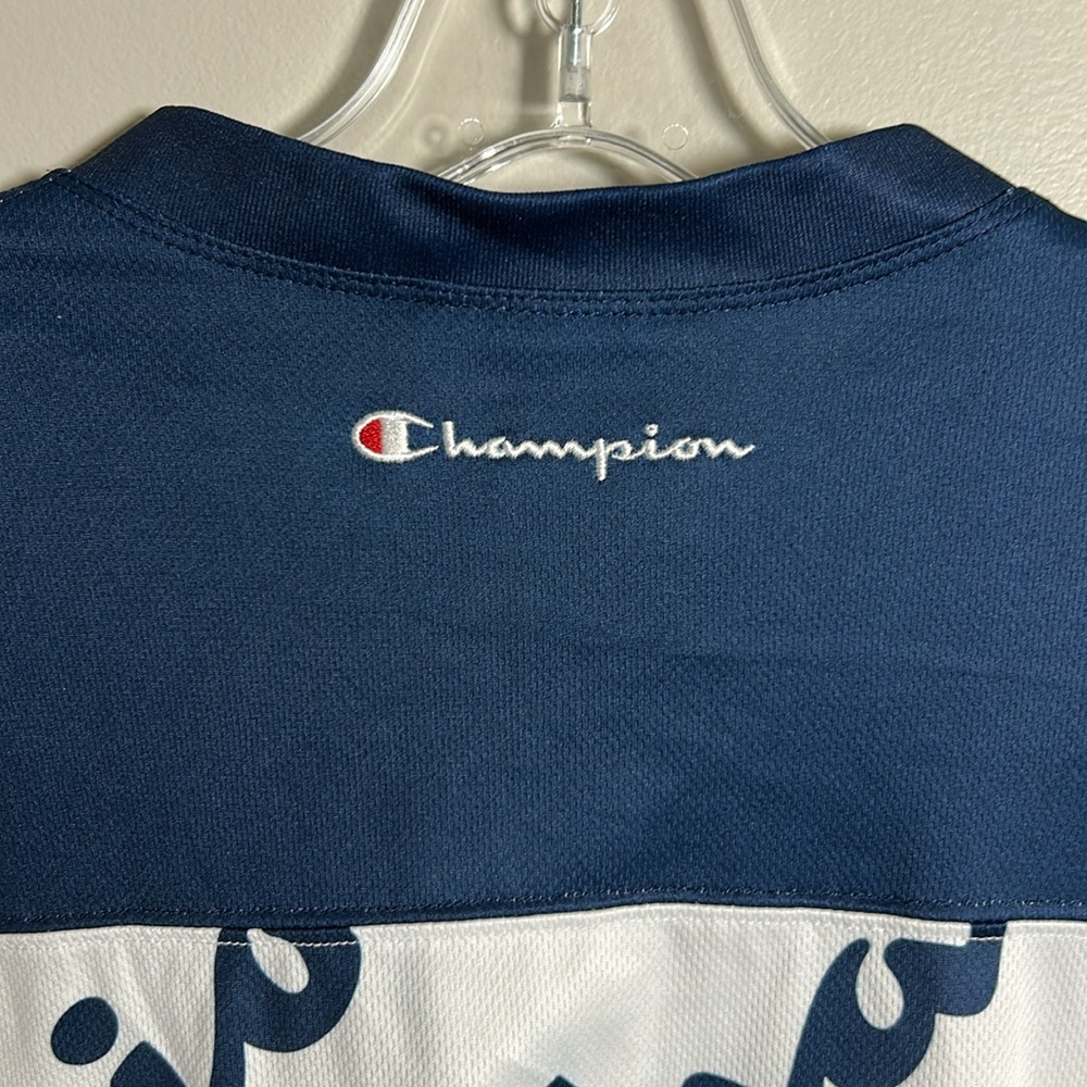 Retro Champion Hockey Jersey All Over Print Long Sleeve Y2K Men’s Size 40(Med) - Picture 9 of 13